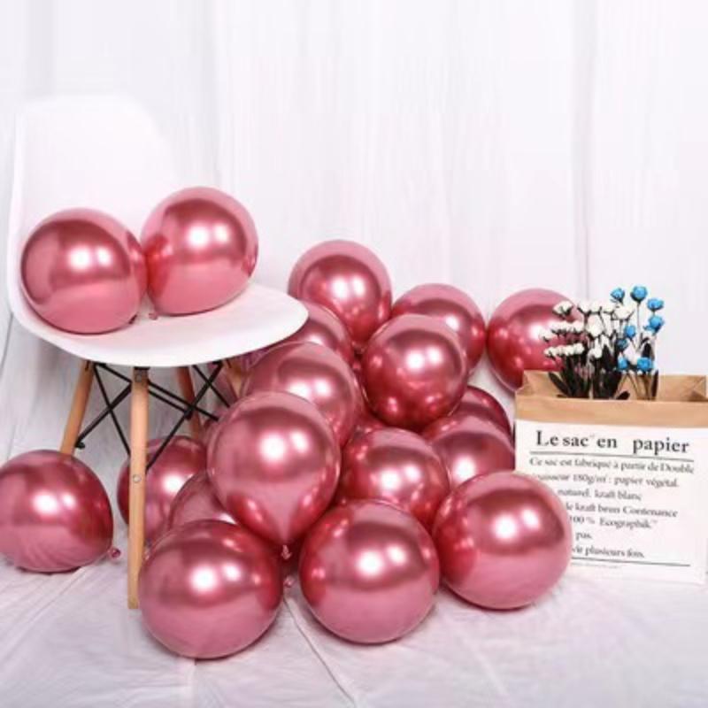 20/50Pcs Versatile Metallic Chrome Silver Grey Balloons High Shine Latex Balloons for All Kinds of Party Supplies