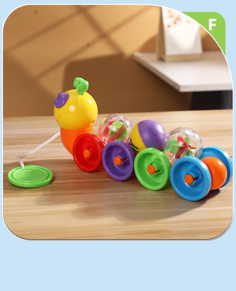 Farbenfrohes Greif-Raupenspielzeug für die Früherziehung (1-3 Jahre) - Fördert Spaß und Lernen bei der Farberkennung und Koordination