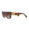 MIU MIU Logo Plaque Acetate Square Sunglasses Women Sunglasses Tortoiseshell MU07YSVAU6S1