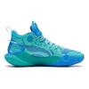 Li Ning Sonic 10 V1 Shock Absorbing Wear Resistant Mid Top Basketball Shoes Kids sneakers Fluorescent-Jade-Green YKBS022-3