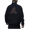 Jordan Fearless Logo Stand Collar Zip-Up Casual Fleece Jacket Men Jacket Black FV4017-010