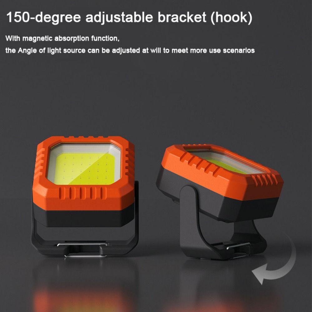 Adjustable Bracket Camping Lamp Strong Magnetic Adsorption Floodlight  Nighttime Lighting