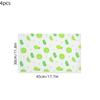 4pcs Waterproof Refrigerator Liner Set Moisture Proof Non Slip Washable Reusable EVA Mat Lemon Pattern Drawer Cabinet Shelf Liner for Kitchen Use