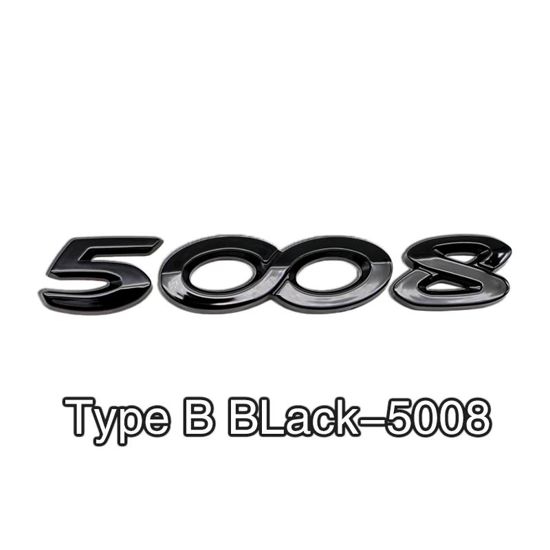 2026 Adesivo Auto Caldo 1 PZ Adesivo Auto in ABS Alta Qualità Stemmino Logo Bagagliaio Adesivo Numero per Peugeot 3008 4008 4008 5008 508L Acc