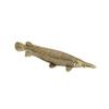 Metal Fish Figurines Animal Statues Alligators Gar Sculptures Collectibles Table Ornament for Office Home Desktop Decors