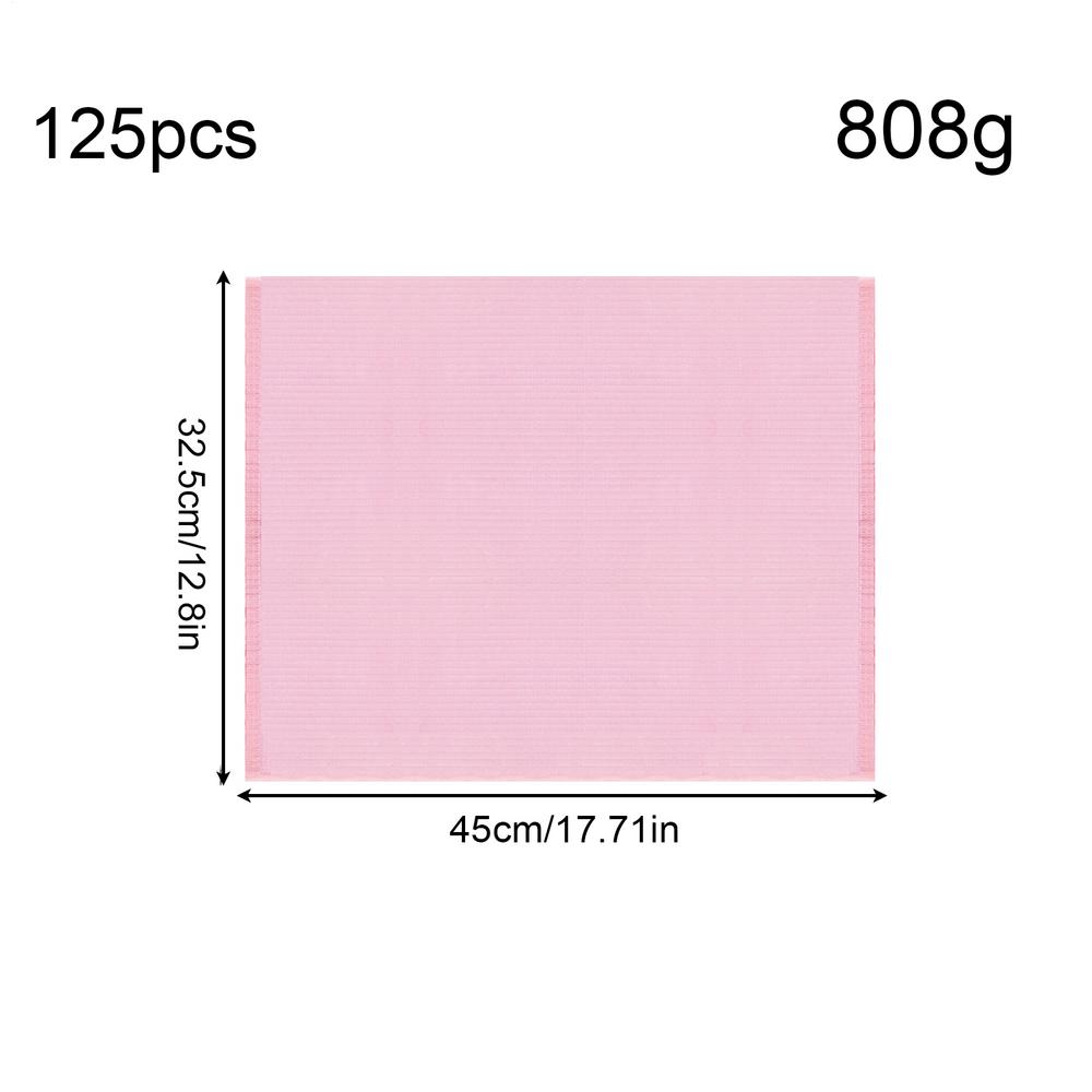 Nail Bibs 125-Piece Waterproof Salon Tray Adults Nail Towels Paper Bibs For Esthetician Patient Artist Adult Lash Manicure