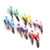 12Pcs süße künstliche Feder Vogel bunte Simulation Schaum Vogel Pflanze Garten Dekoration Handwerk