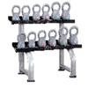 FANATICS Kettlebell Set with Storage Rack