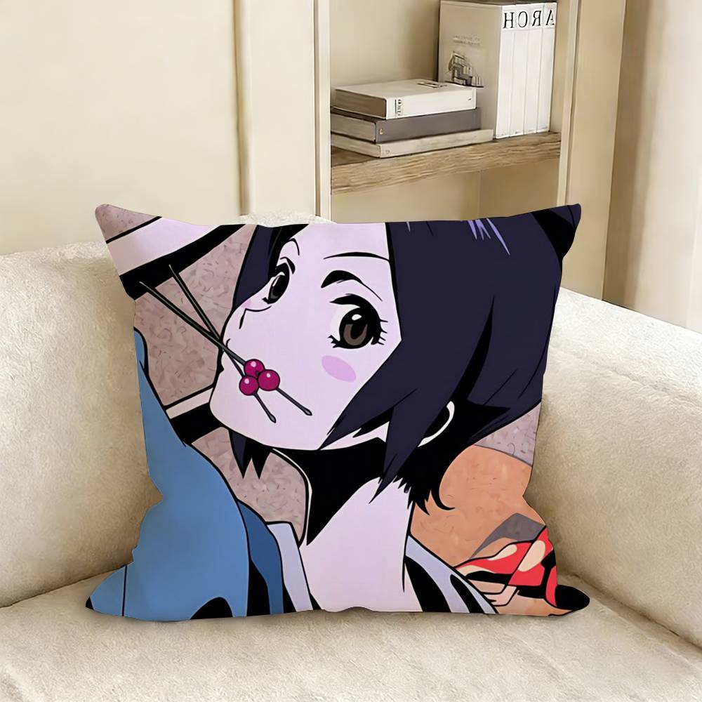 Anime SSamurai CChamploo Pillow Case Living Room Sofa Cushion Cover Suitable For Home Bedroom Room Decoration