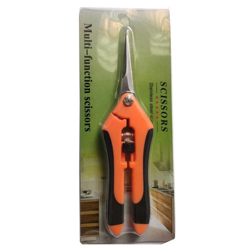 Stainless Steel Pruning Shears – Straight Head Elbow Flower, Fruit, and Vegetable Scissors.