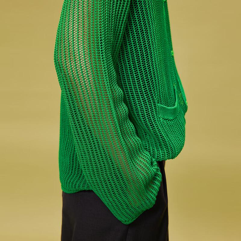 LESS 2024 Spring Casual V-Neck Cotton Cardigan