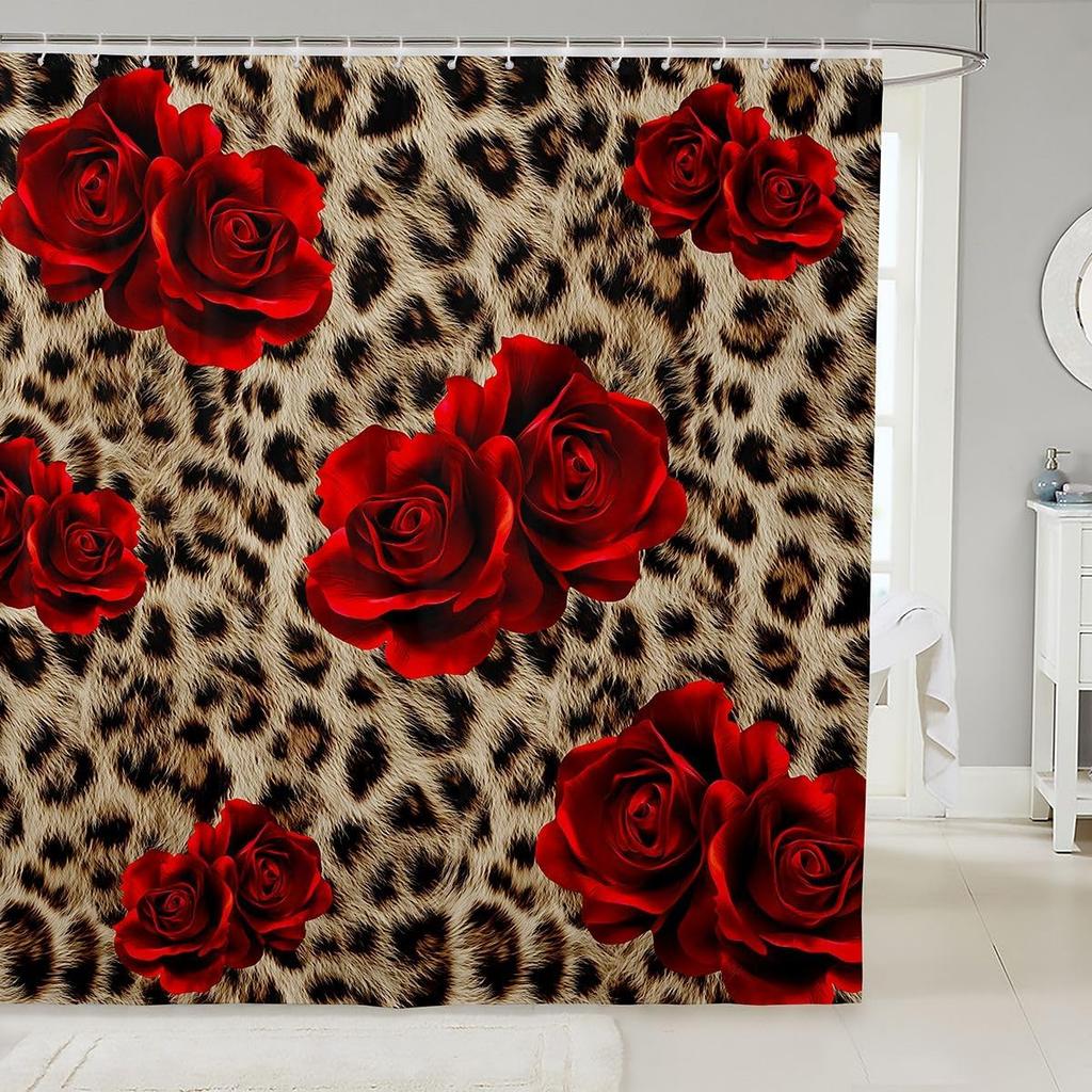 Shark Shower Curtain, 3D Shark Bath Curtain, Sea Animals Bathtub Shower Curtain Ocean Sea Wave Shower Stall Curtain Blue White