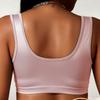 Large Front Breasted Smooth Vest Style Bra for Women, Sports Bra with Gathered and Gathered Accessory Breasts To Prevent Sagging and Wrap Around