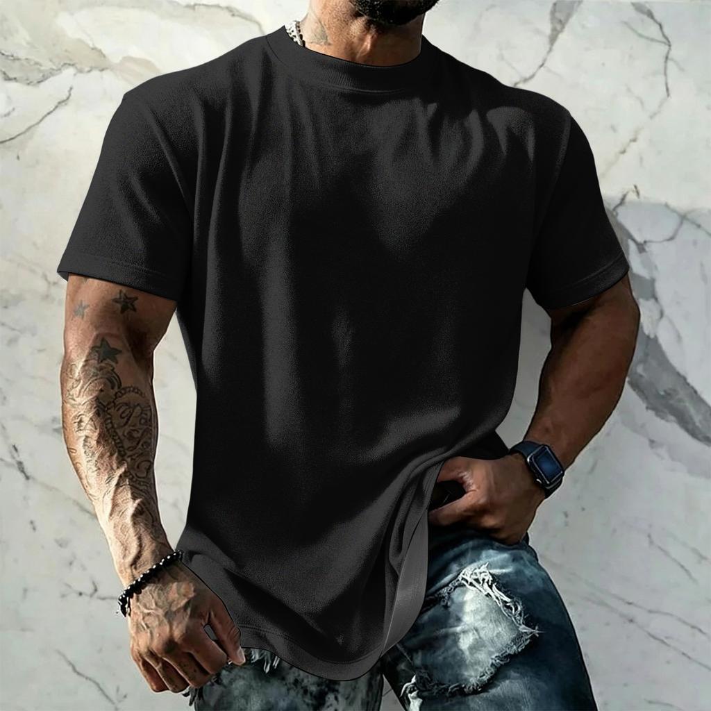 Men's Vintage Short Sleeve T Shirt Loose Fit Breathable Summer Sports Streetwear Casual Everyday Basic Top