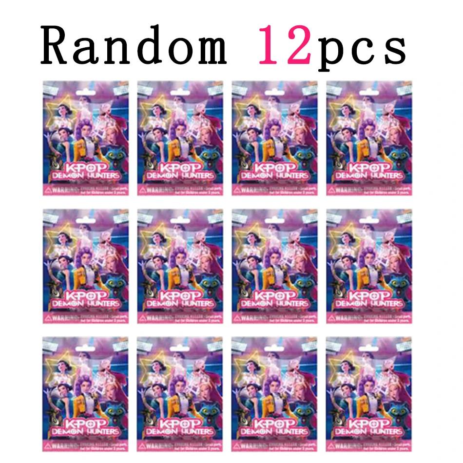 24Pcs_% Random Blind Box Anime KPop Demon Hunters Girl Group RUMI MIRA ZOEY Figure Action Pvc Models Toy Ornaments Gifts