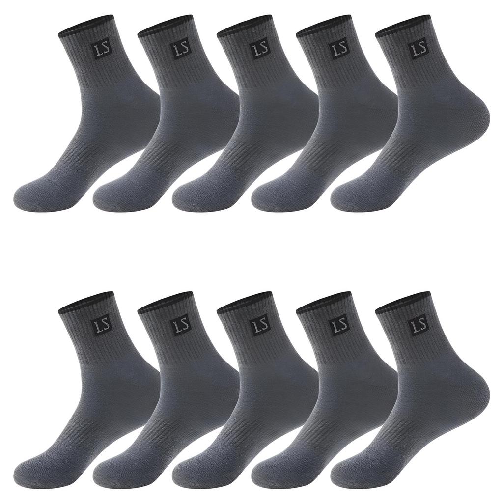 5Pairs of Men's Letter Socks Autumn Winter Spring Socks Mid-tube Sports Socks Lot