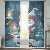 Juldvärg Eldfluga med levande ljus Vardagsrum Transparent Tyll Fönstergardin Sovrum Köksinredning Slöja Draperier Gardiner