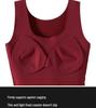 Damen Fleecegefütterte Schlankheitsweste mit eingebautem BH - Nahtlose Basisschicht für Herbst/Winter
