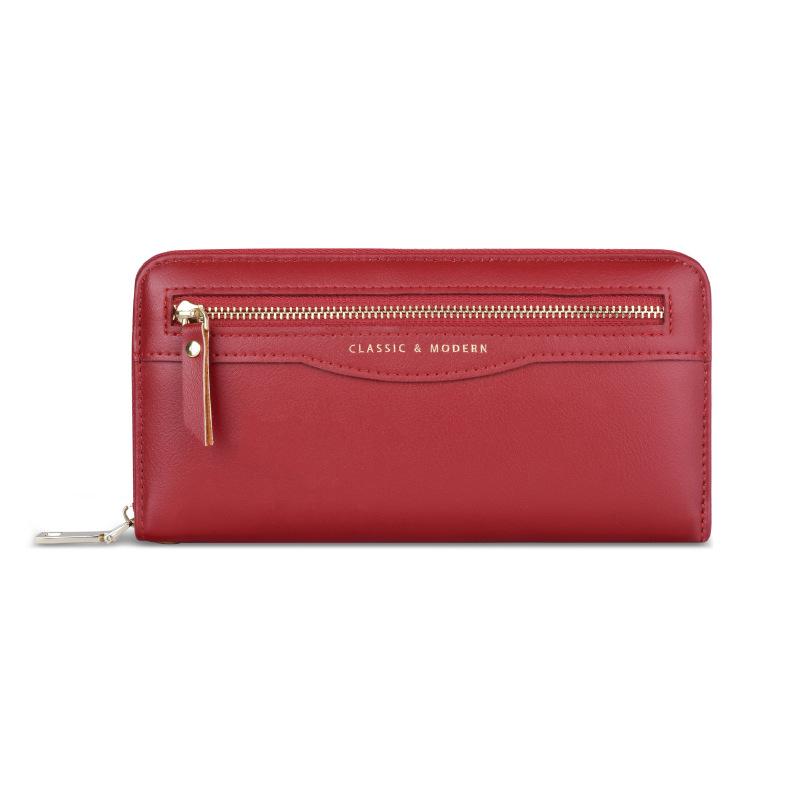 Leather Zip Wallet  Accordion Wallet
