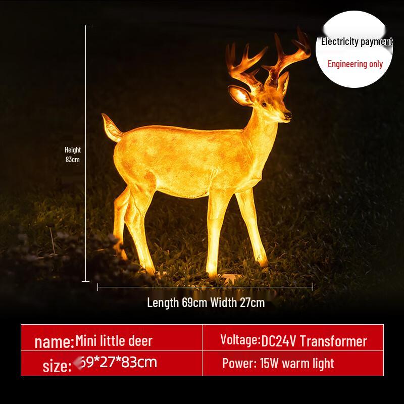 HEIXIE Luminous Sika Deer Landscape Light