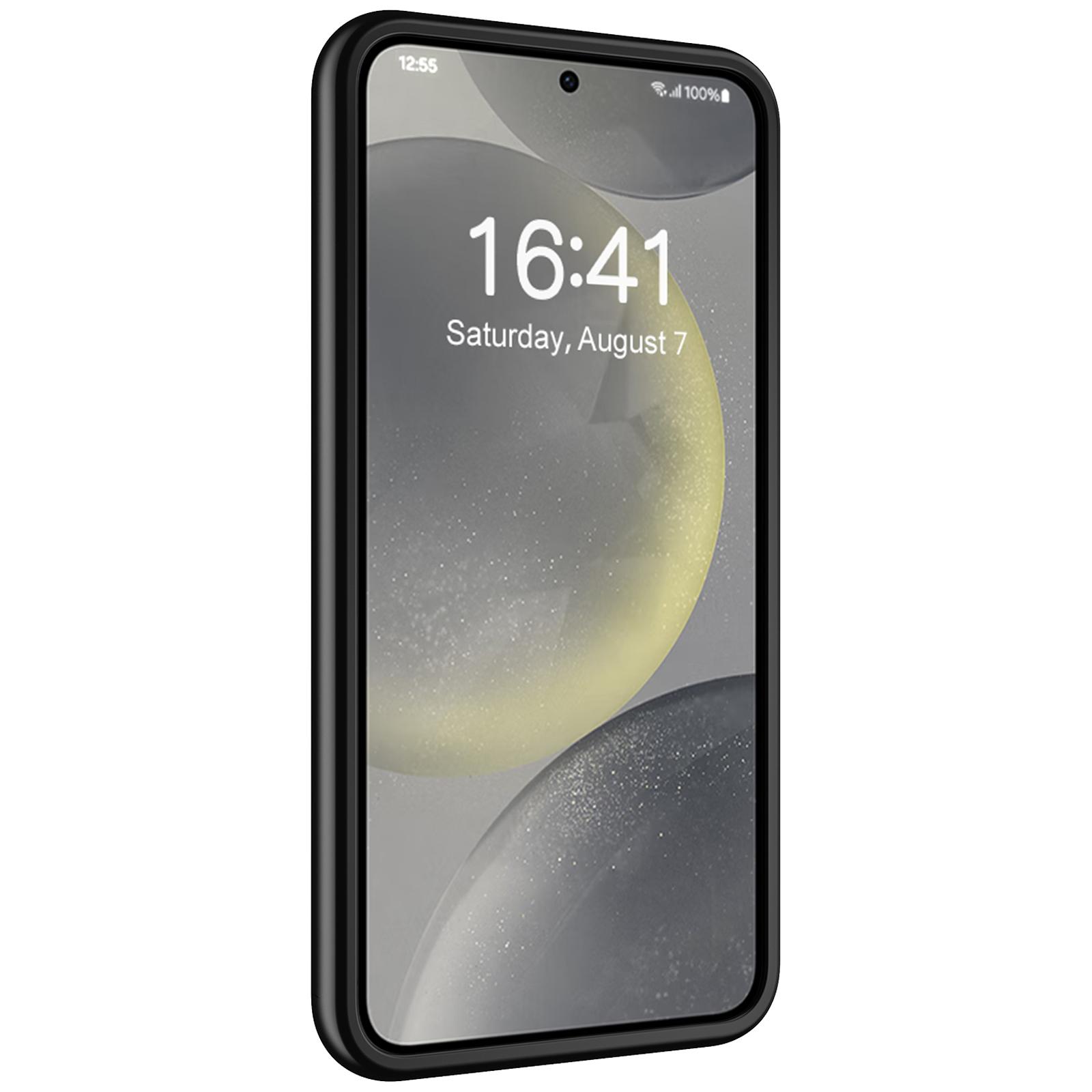 

For Samsung Galaxy S24+ 10000mAh Extended Battery TPU Edge Cellphone Back Charging Case A