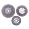 100/125/150Mm Steel Wire Brush 0.15Mm Wire Wheel Brush Round For Bench Grinder Deburring Tool Cleaning Rust Polishing Adaptor