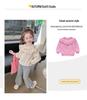 Girls' Stylish Long Sleeve Plus Velvet Sweatshirt - Korean Spring & Autumn 2026 Collection