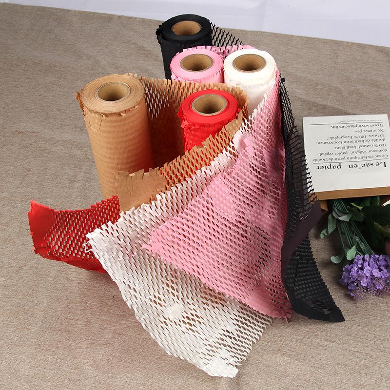 Waterproof Honeycomb Kraft Paper for Bouquet Wrapping & Shockproof Packaging
