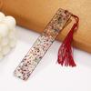 New Elegant Tassel Bookmarks DIY Portable Resin Bookmarks Reading Pages Book Markings Reading Presents