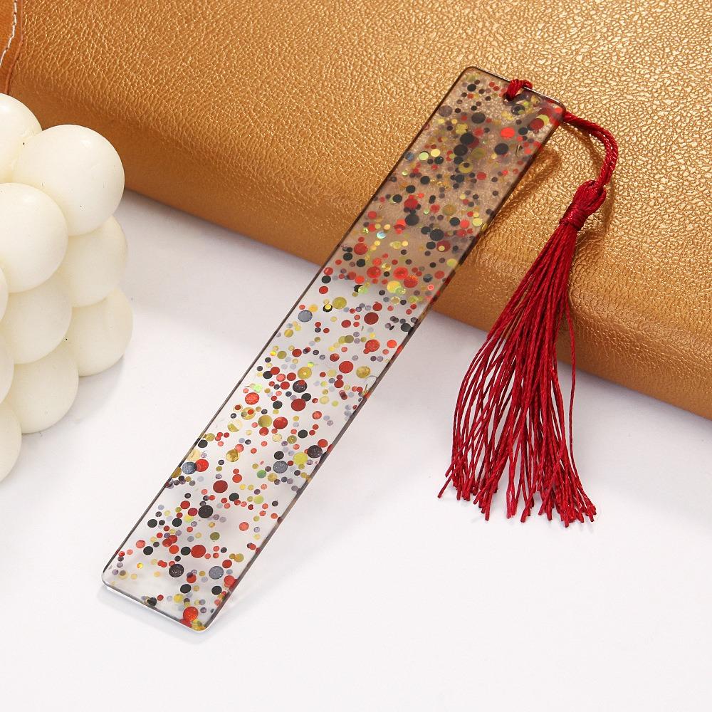 

Elegant Resin Bookmarks DIY Glitter Bookmarks New Reading Pages Book Markings Reading Presents темно-червоний колір