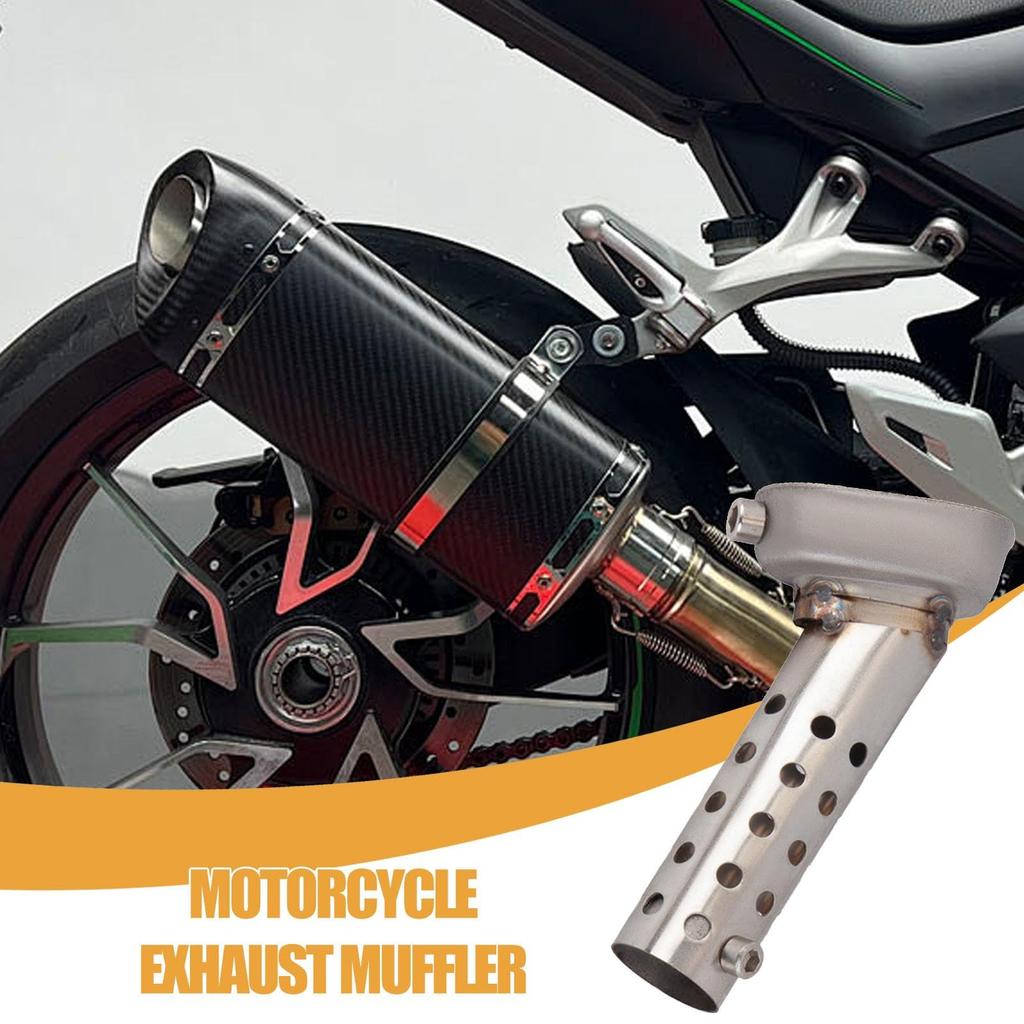 INLET MOTORCYCLE Muffler, Waterproof Noise Reduction Motorcycle Muffler - Designed To Provide Power Sports
