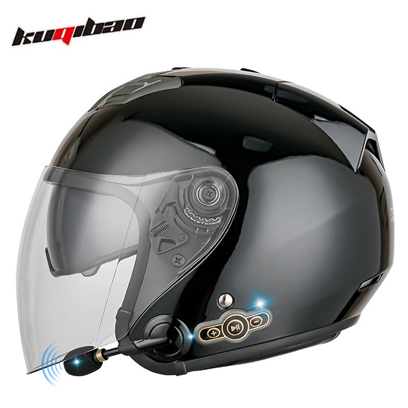 Cool Ride Bao Lightweight Bluetooth Motorcycle Helmet with Double Visor, 3C Certification, Long Battery Life, and Excellent Sound Quality