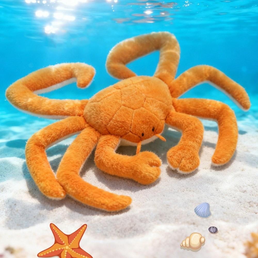 'S Accompany Cartoon Crab Simulation Soft Crab Fluffy Kawaii Sea Animal Home Decor