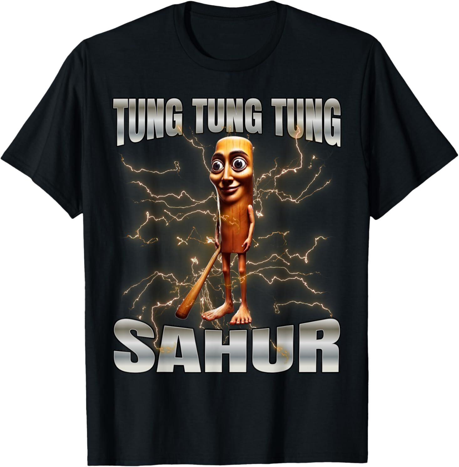 Футболка Tung Tung Tung Sahur S разноцветный
