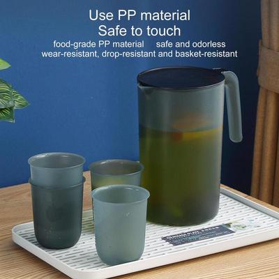 Büyük Kapasiteli Soğuk Su Sürahisi 2L Isıya Dayanıklı Sürahi Düşmeye Dayanıklı Plastik Meyve Suyu Sürahisi Yazlık Ev Tipi