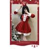 Xian Yi Christmas Dress Sexy Red Velvet Dress Plus Size Party Prom Bunny Cos New Year's Robe