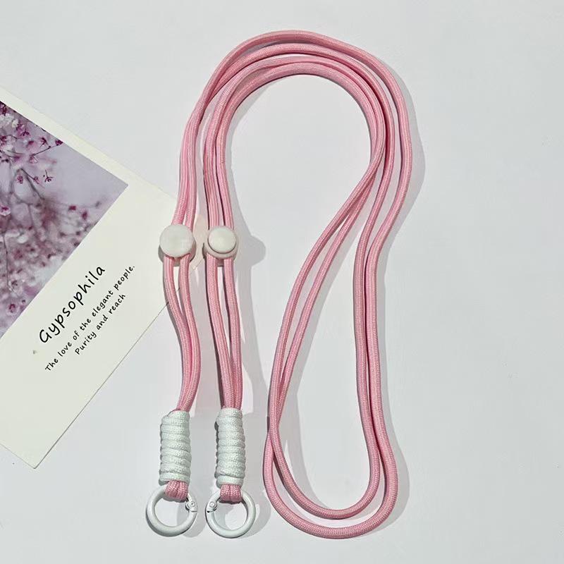 Adjustable Braided Mobile Phone Lanyard with Detachable Crossbody Strap and Shoulder Chain