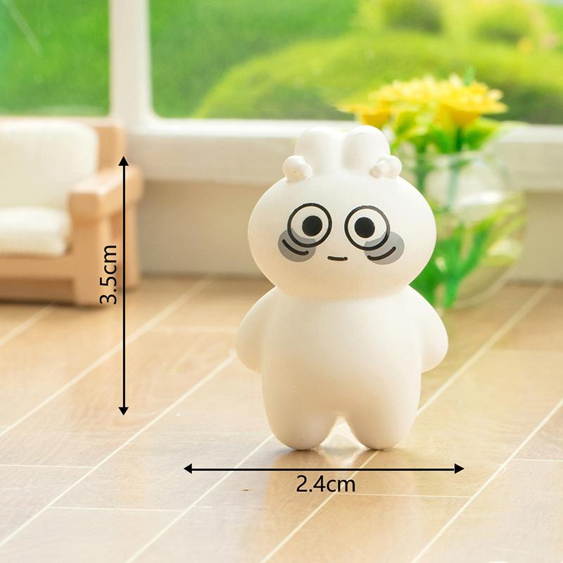 

Creative Cartoon Little Rabbit Miniature Statue Resin Small Animals Micro Landscape Statue Dollhouse Decorations Ornament