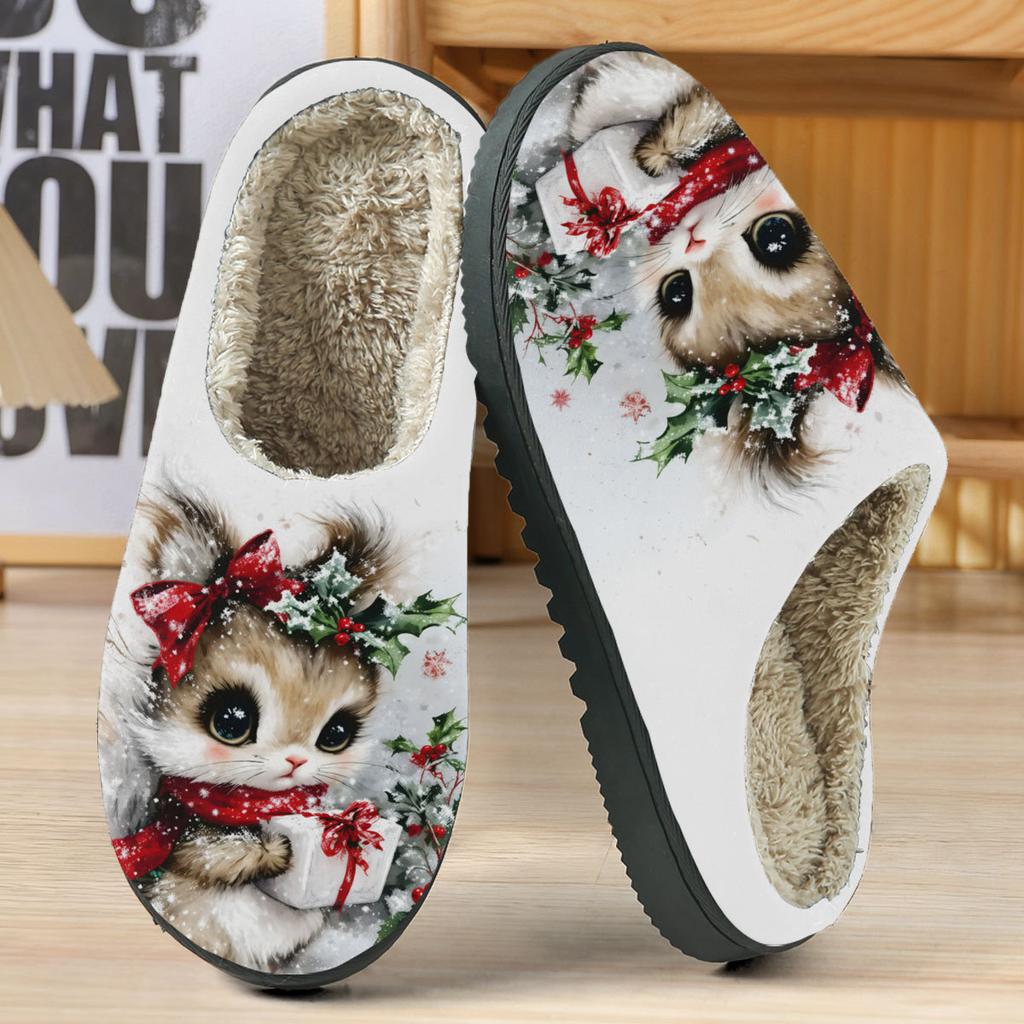 Casual Cotton Shoes - Cute Cartoon Home Slippers for Both Men and Women