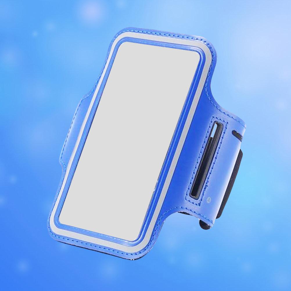 Mobile Phone Arm Band Blue Neoprene Adjustable Strap Outdoor Sports Running Storage Bag Cell Phone Armband 6