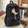 New small fresh schoolbag, high-capacity solid-color backpack for junior high school girls, high-value backpack for primary school students