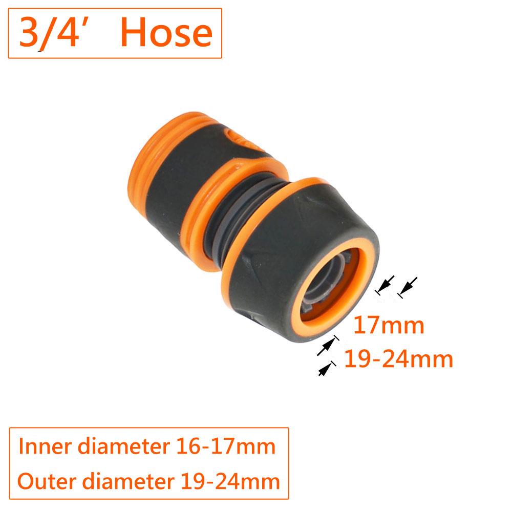 Garden Hose Quick Connector 4/7 8/11 1/2 3/4 1" Stop Water Connector Garden Watering Pipe Coupler Drip Irrigation System Fitting
