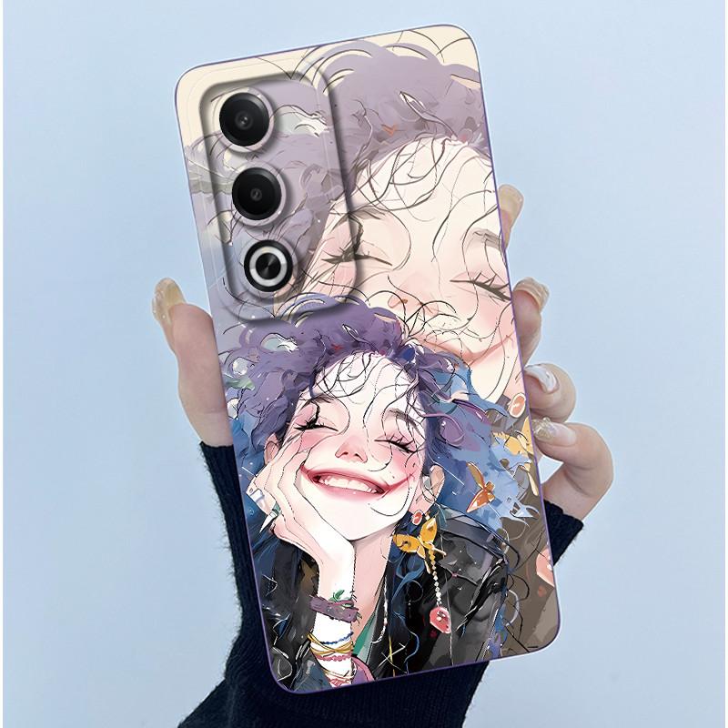 

For OPPO A80 5G Case Fashion Simplicity Flower Soft Silicone Back Case For OPPO A80 5G CPH2639 Phone Cover OPPOA80 A 80 Fundas OPPO A80 5G