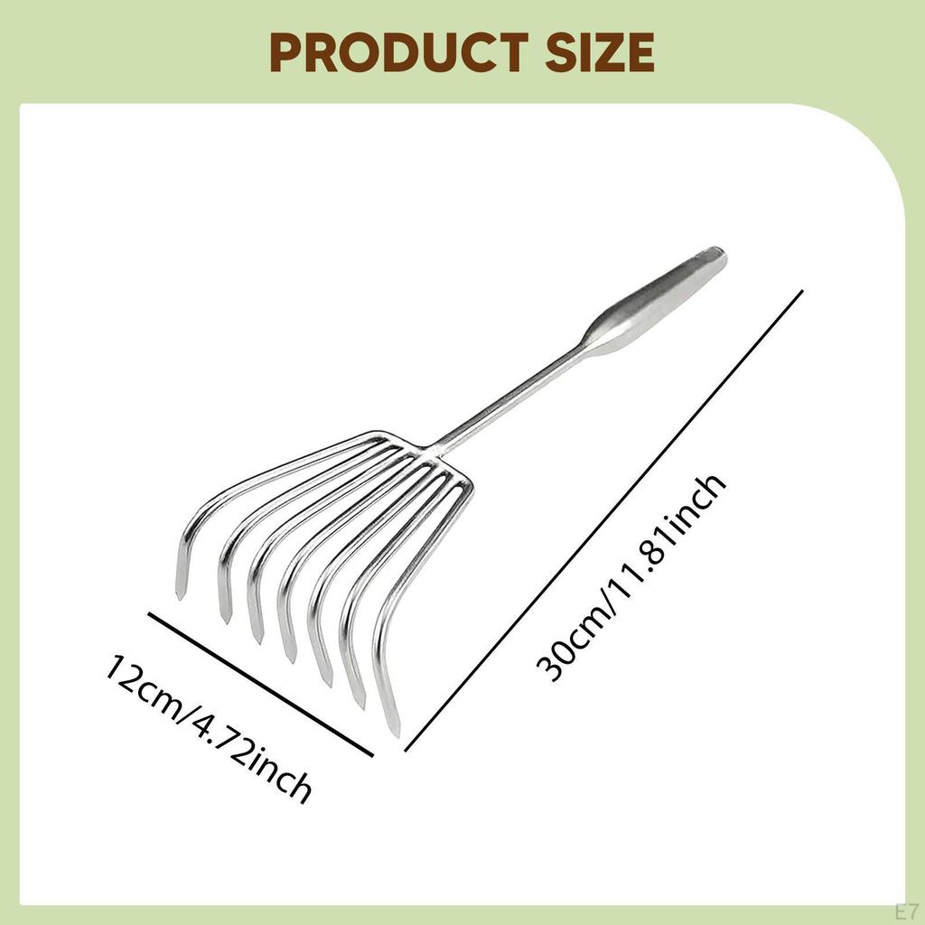 Garden Hand Rake Beach Sand Digging Tool Compact Practical Multifunctional Gardening Soil