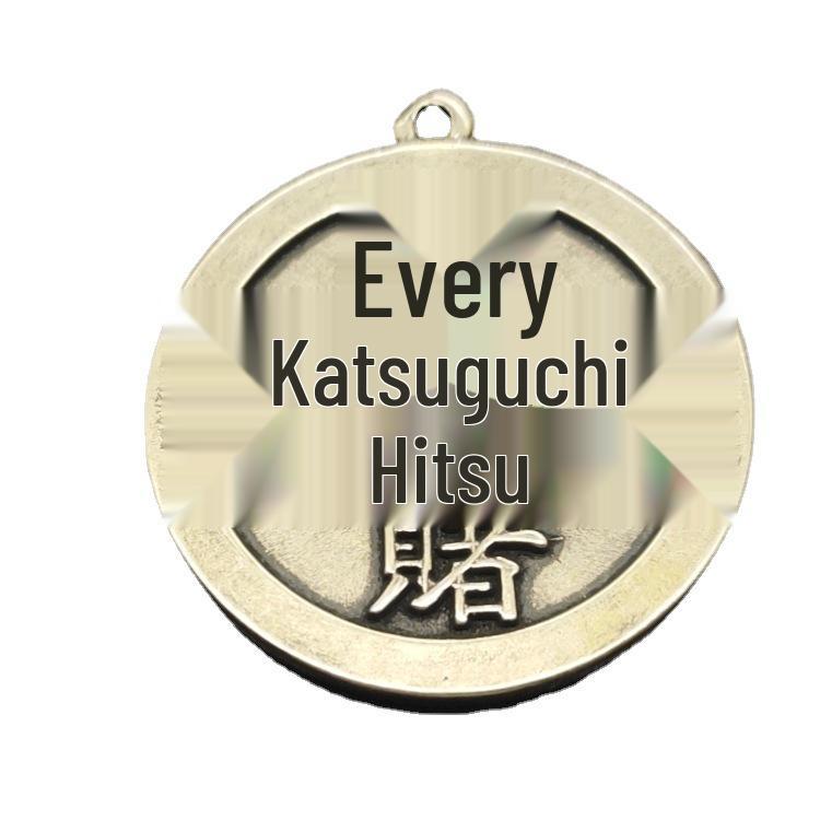 Handmade Pure Brass Lucky Gambling Pendant - French Retro Style