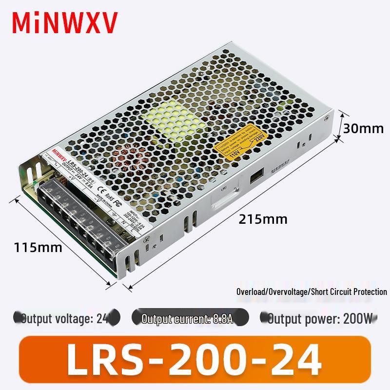 LRS Ultra-thin Switching Power Supply Transformer 220V to 12V/24V DC, Available in 35W/50W/100W/250W/600W Variants
