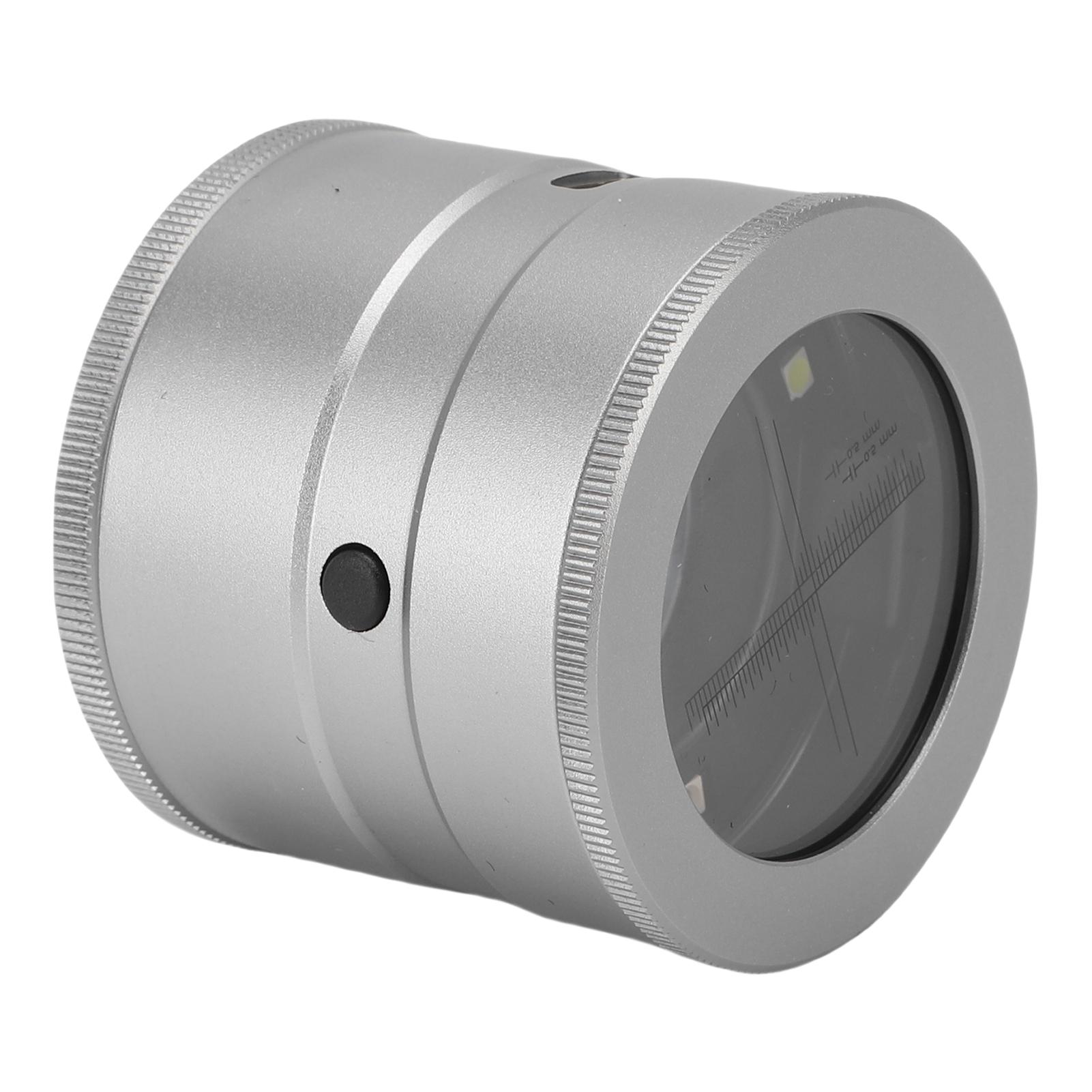 

Лупа 10X Біле та фіолетове світло Перезаряджувана Ювелірна лупа зі шкалою для