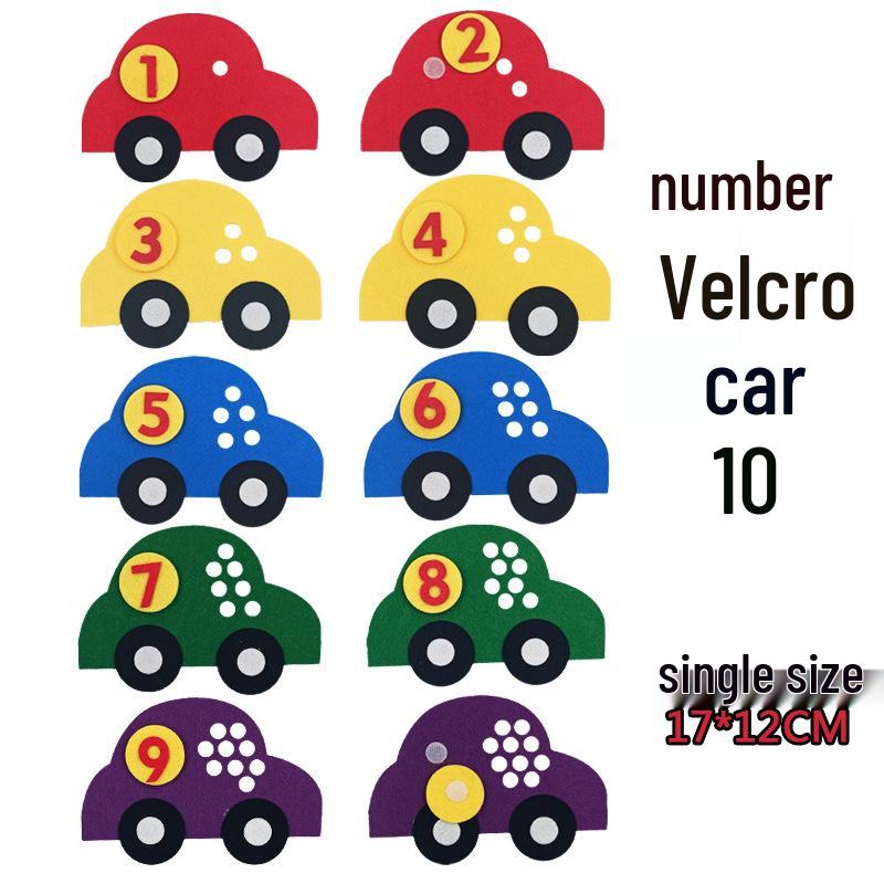 Colț de grădiniță DIY: Materiale Didactice Puzzle Numere din Pâslă