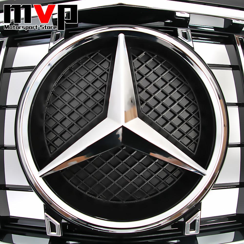 FOW5 Hot 2026 New For Benz Chrome GTR Style Upper Grille With Silver OE Style Badge Star Emblem Logo For Mercedes Benz CLS-Class W218