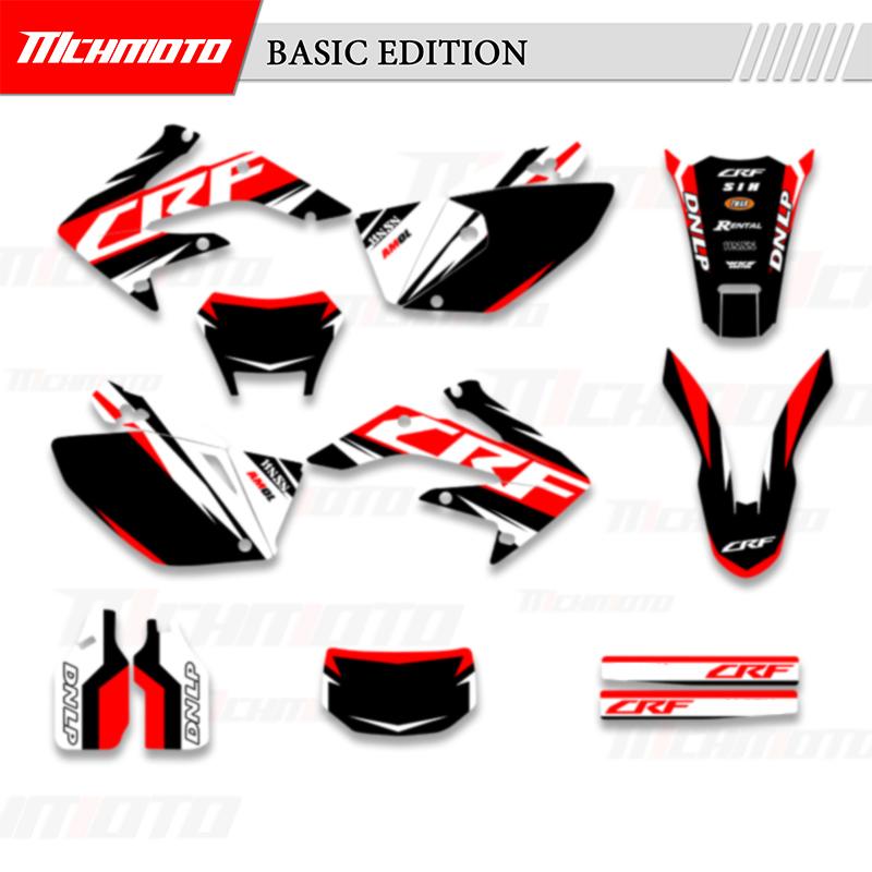 MCHMFG Motorcycle Graphics Decal Stickers for Honda CRF250X 2004-2007 2008- CRF 250 X CRF 250X Number Name